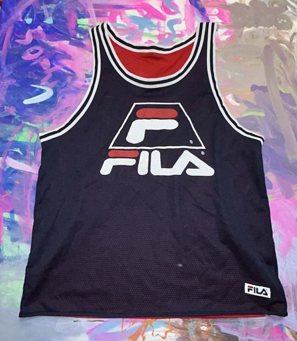 Fila Reversible Basketball Jersey Y2K 90s